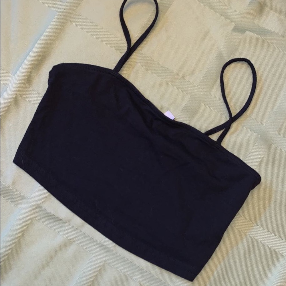 Black crop top size small